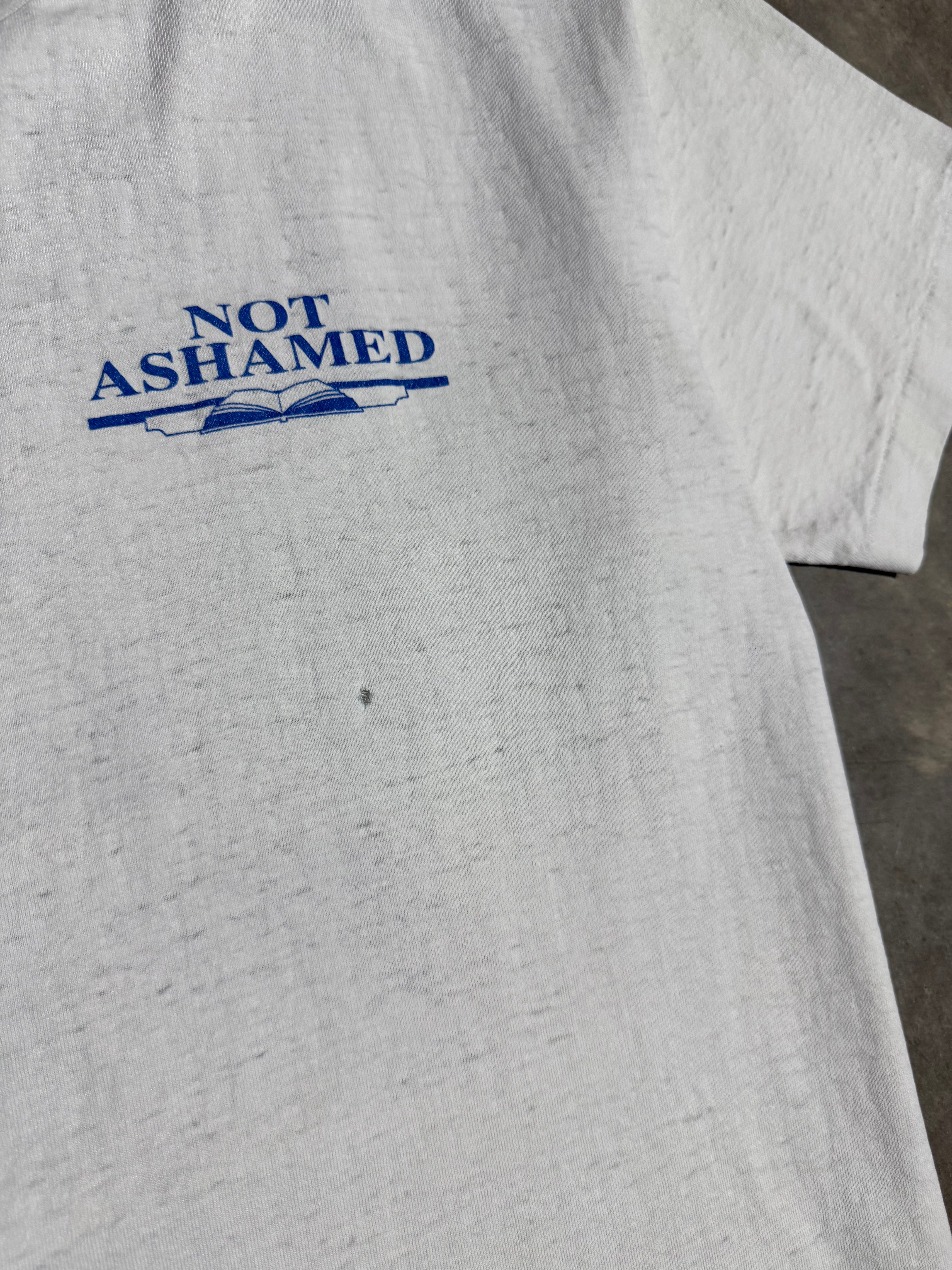 Vintage 1996 Not Ashamed Jesus T-Shirt (L)