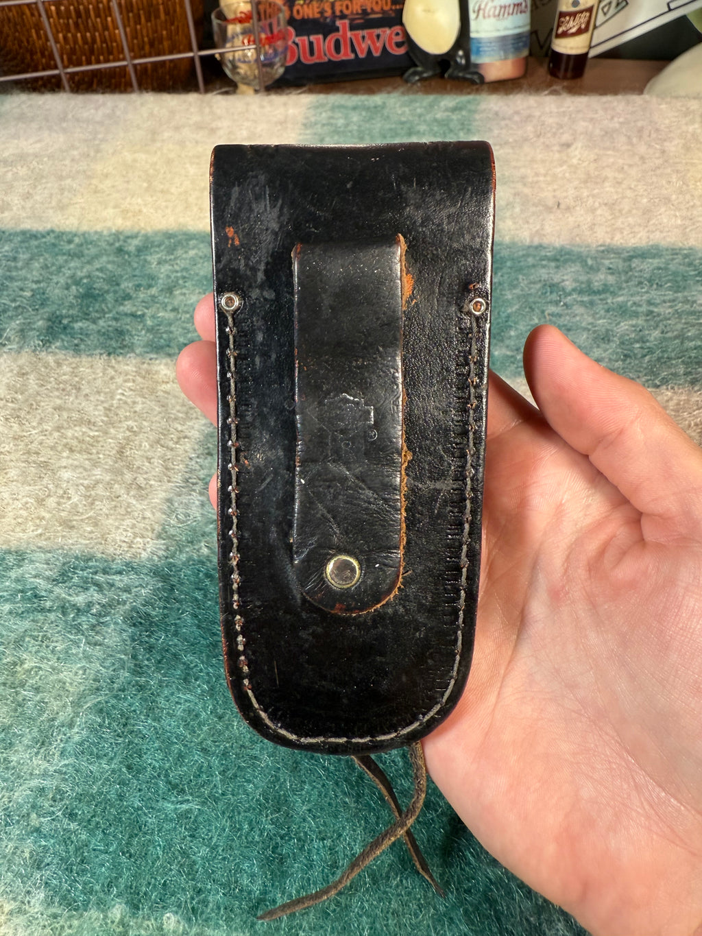 Vintage Harley Davidson Uncle Henry Knife with Leather Case
