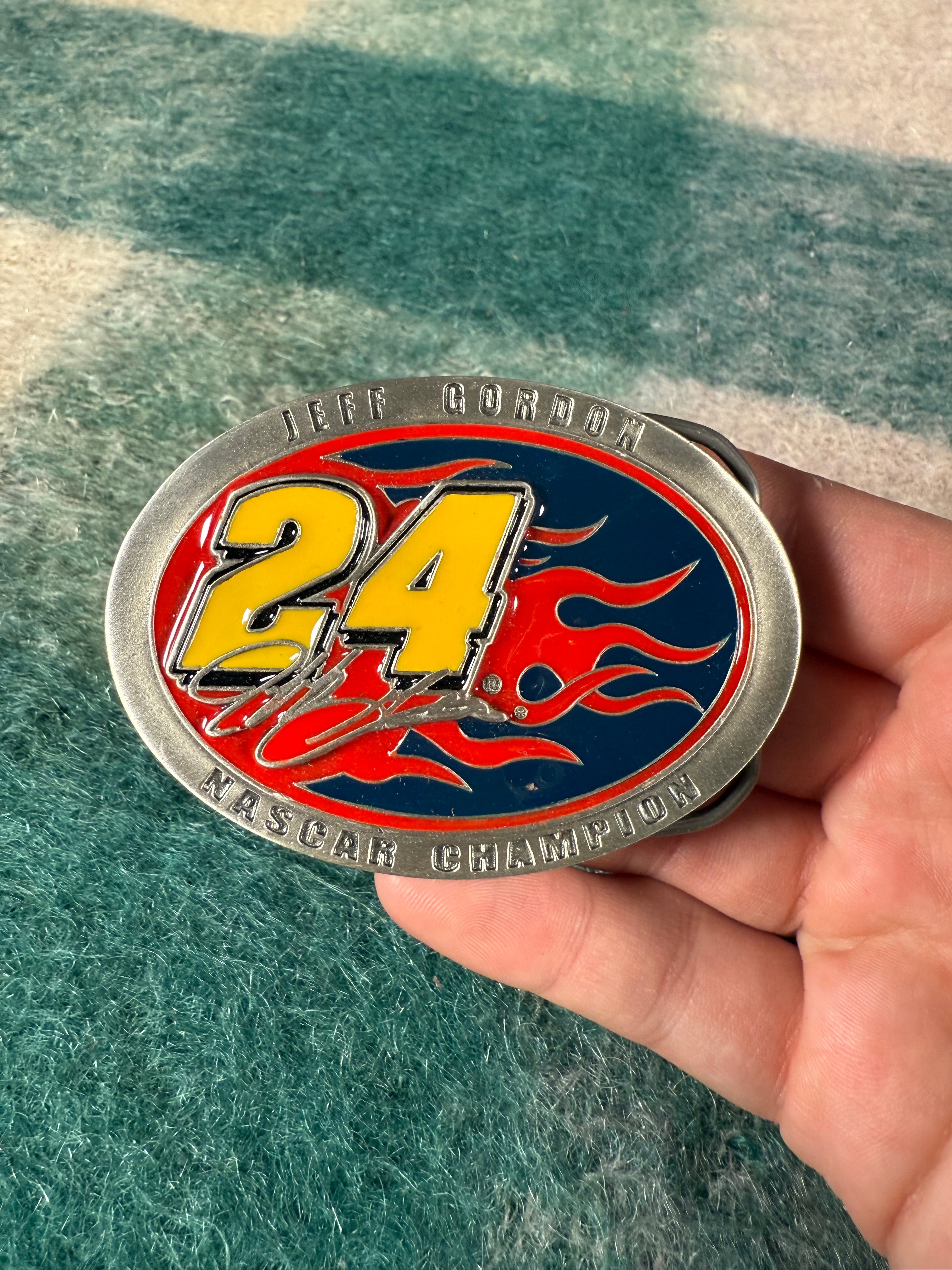 2005 Jeff Gordon Flames Nascar Belt Buckle