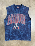 Vintage 1992 Patriots Cutoff Dyed T-Shirt (L)