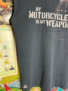 Vintage My Motorcycle is My Weapon Shirt (L)