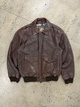 Load image into Gallery viewer, Vintage Map Lined Leather Jacket (3XL)
