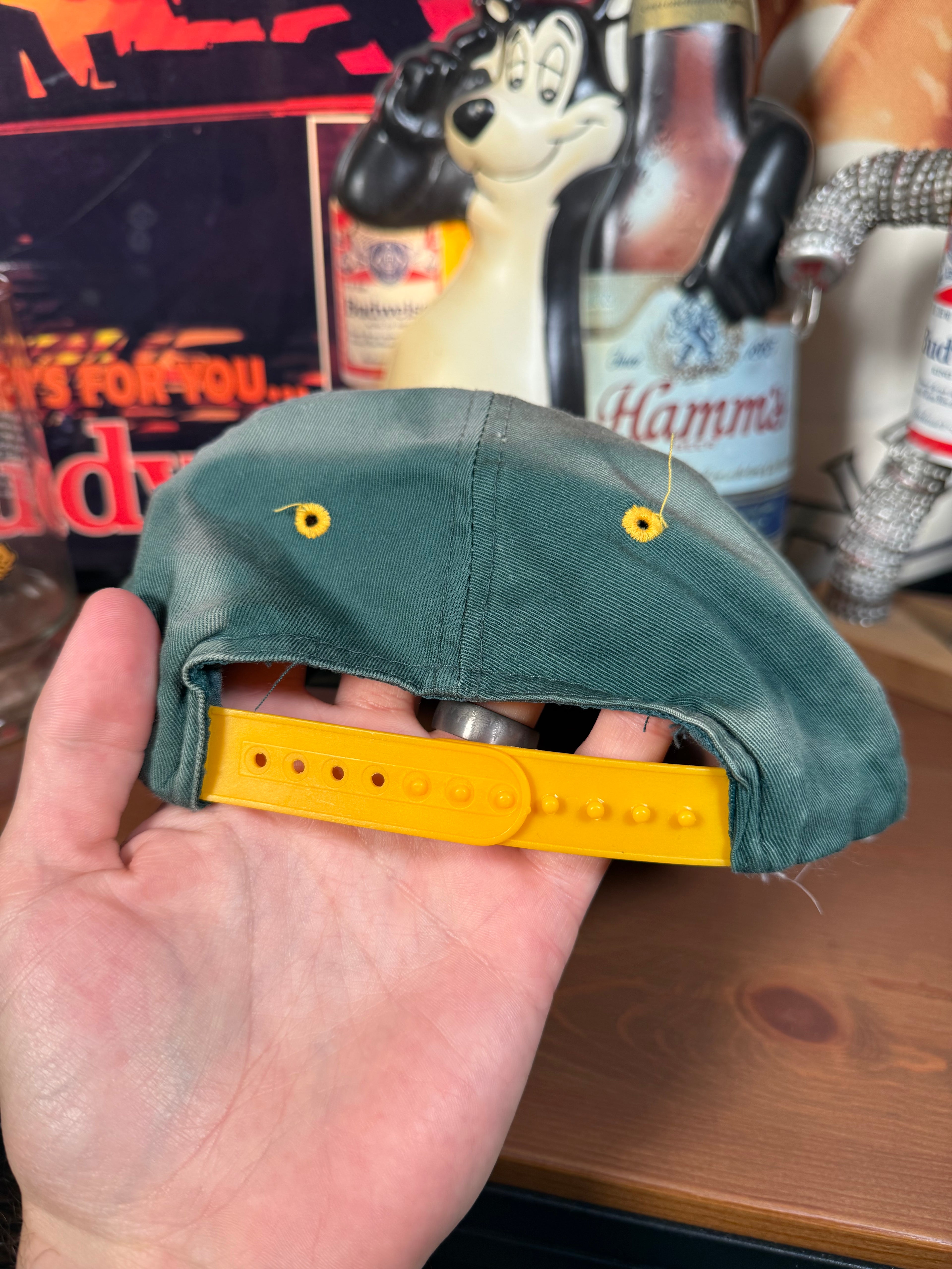 Vintage 90s Packers Taz Faded Snapback Hat