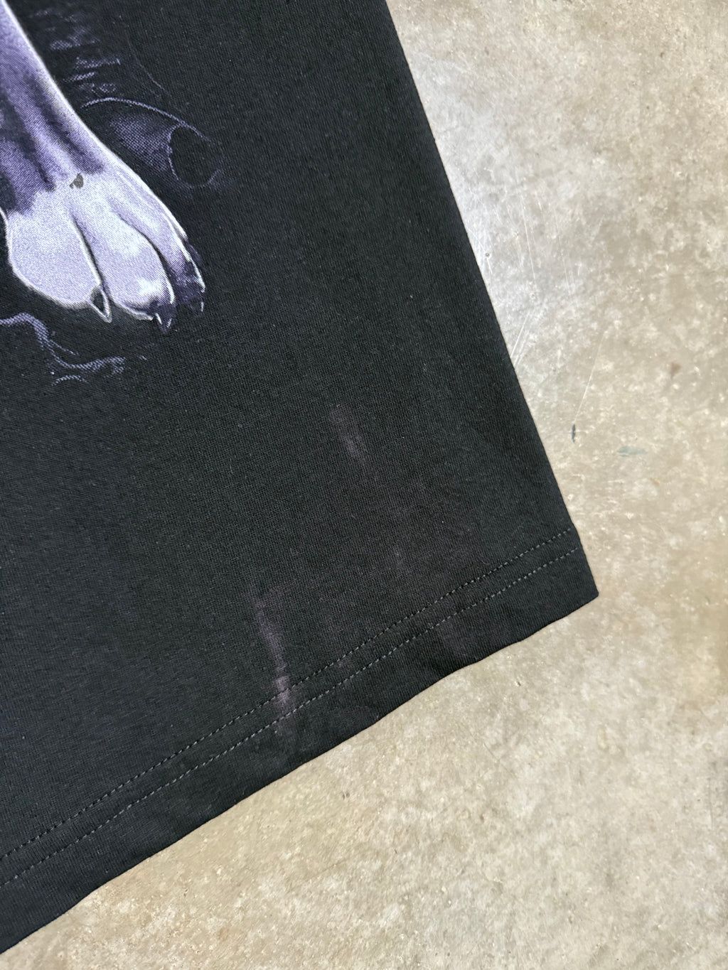 Vintage Y2K Searching For You Grim Reaper Dog T-Shirt (XL)