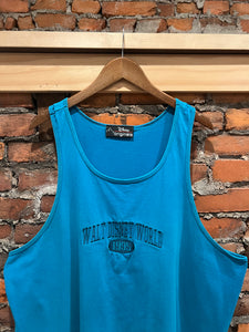 Vintage 90s Walt Disney World Blue Tank Top (2XL)