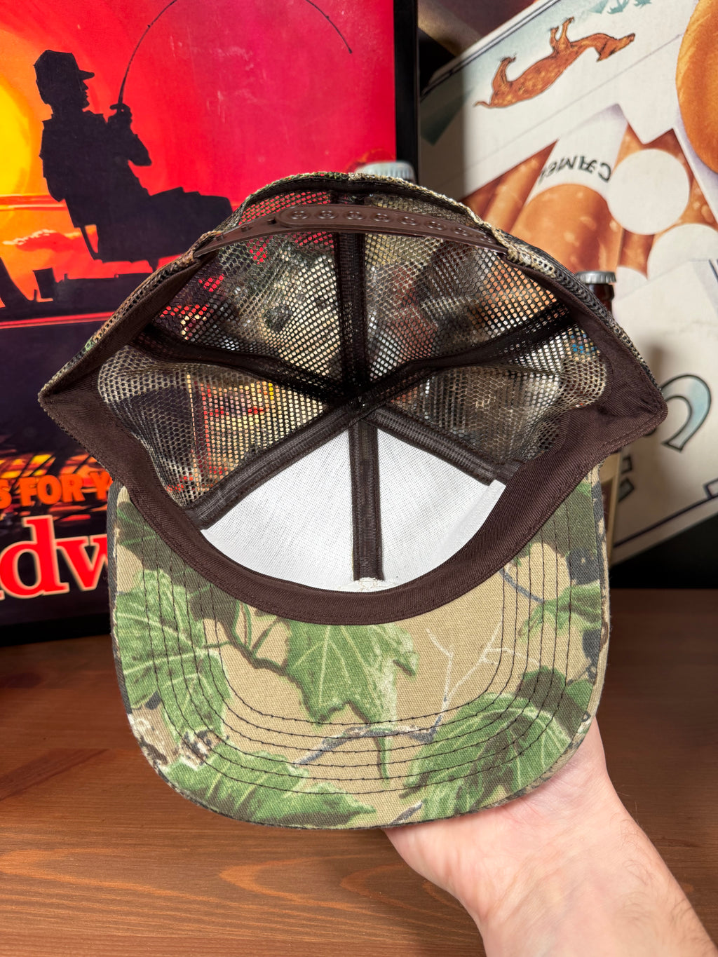 Vintage Realtree Camo Golden Harvest K Products Trucker Hat