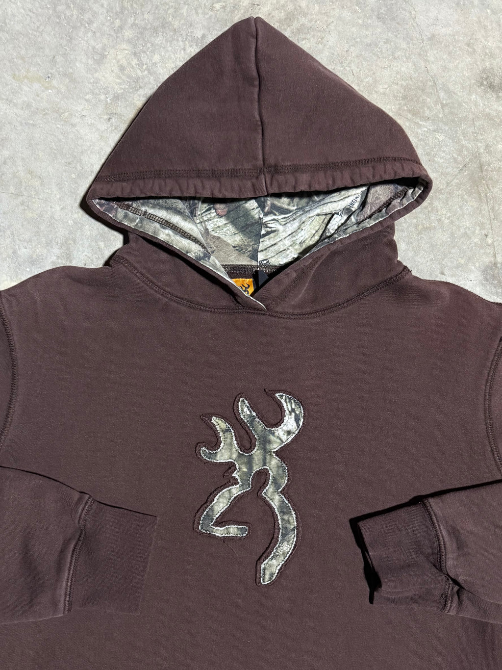 Vintage Woman’s Browning Brown and Camo Hoodie (WL)