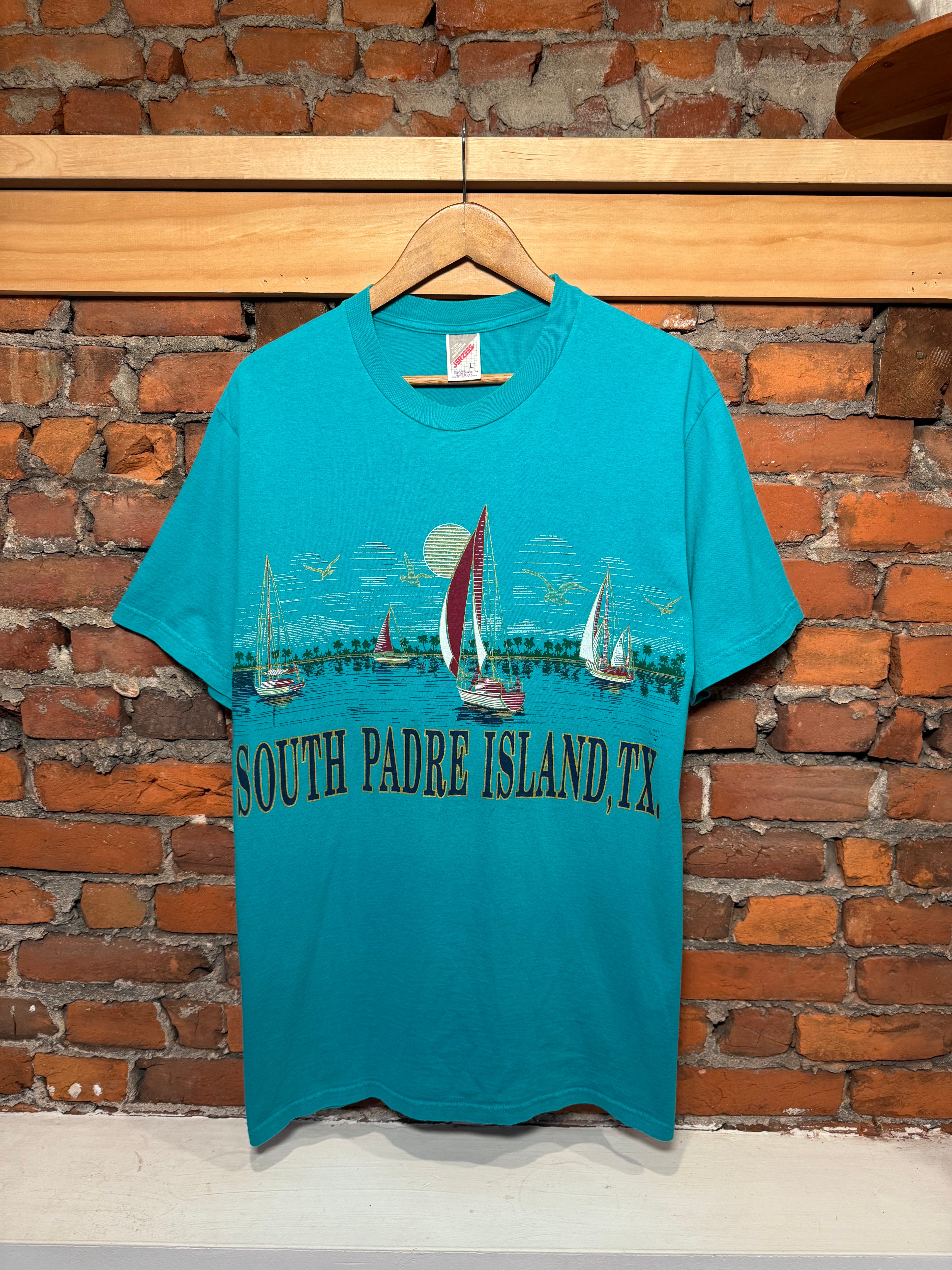 Vintage 90s South Padre Island Double Sided Tee (L)