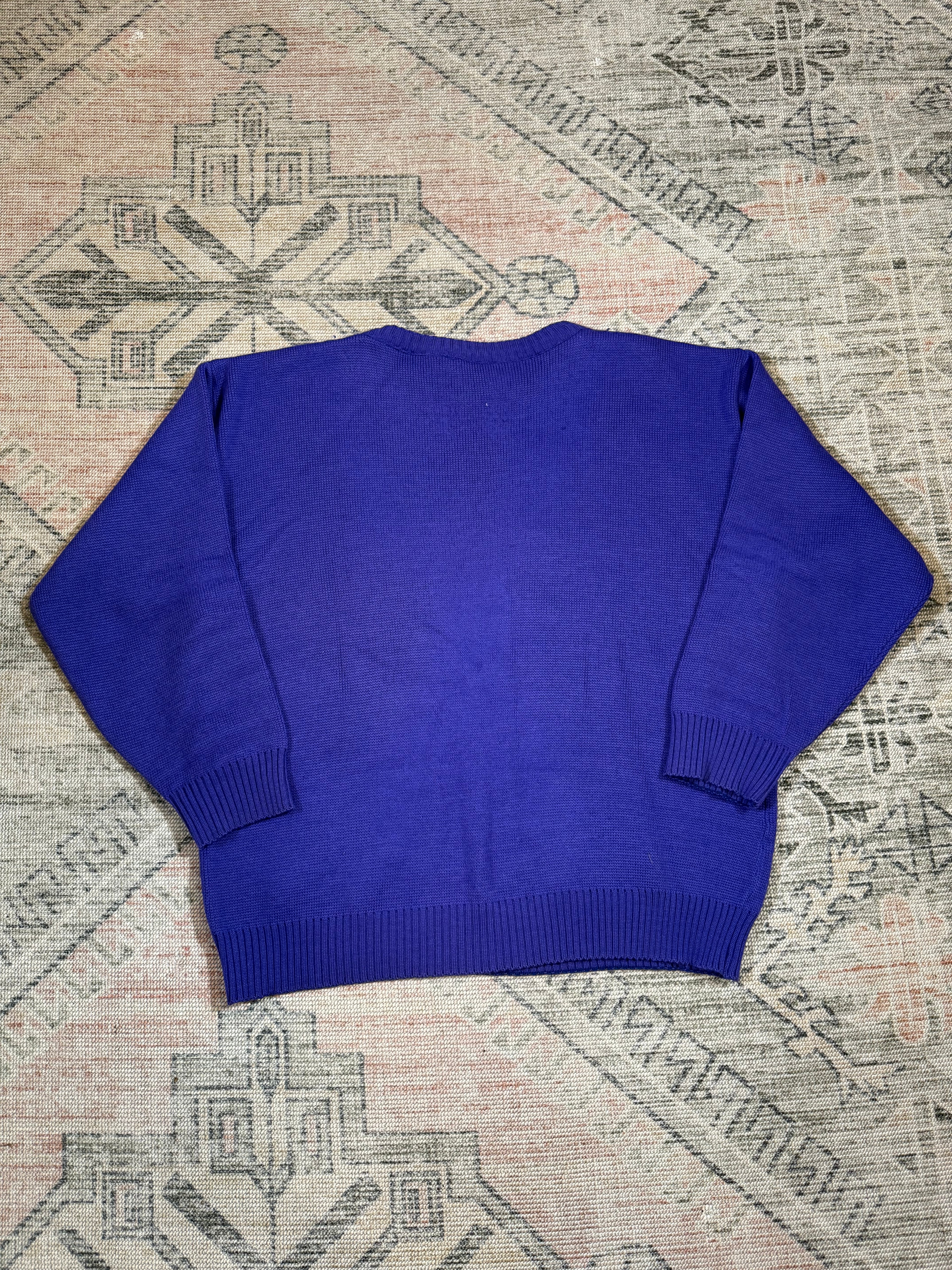 Vintage 80s Descente Purple Sweater (XL)