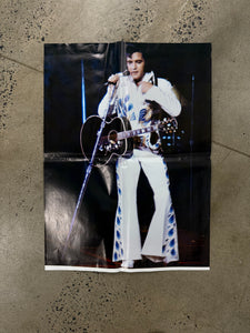 Vintage 70s Elvis Playing Guitar Poster (17.5x24)
