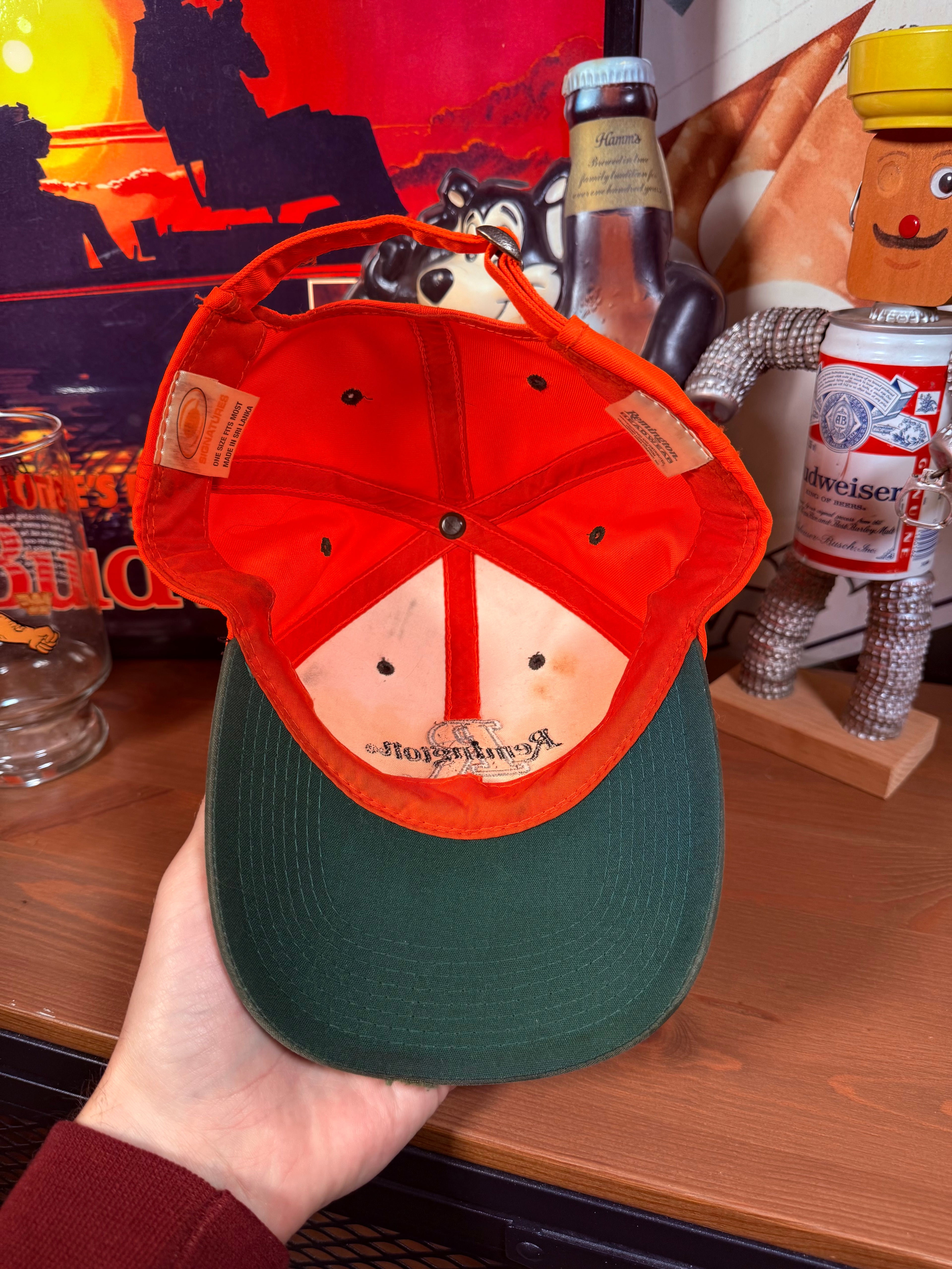 2000s Remington Rifles Orange Strap Hat
