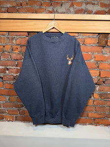 Vintage Embroidered Deer Crewneck (2XL)