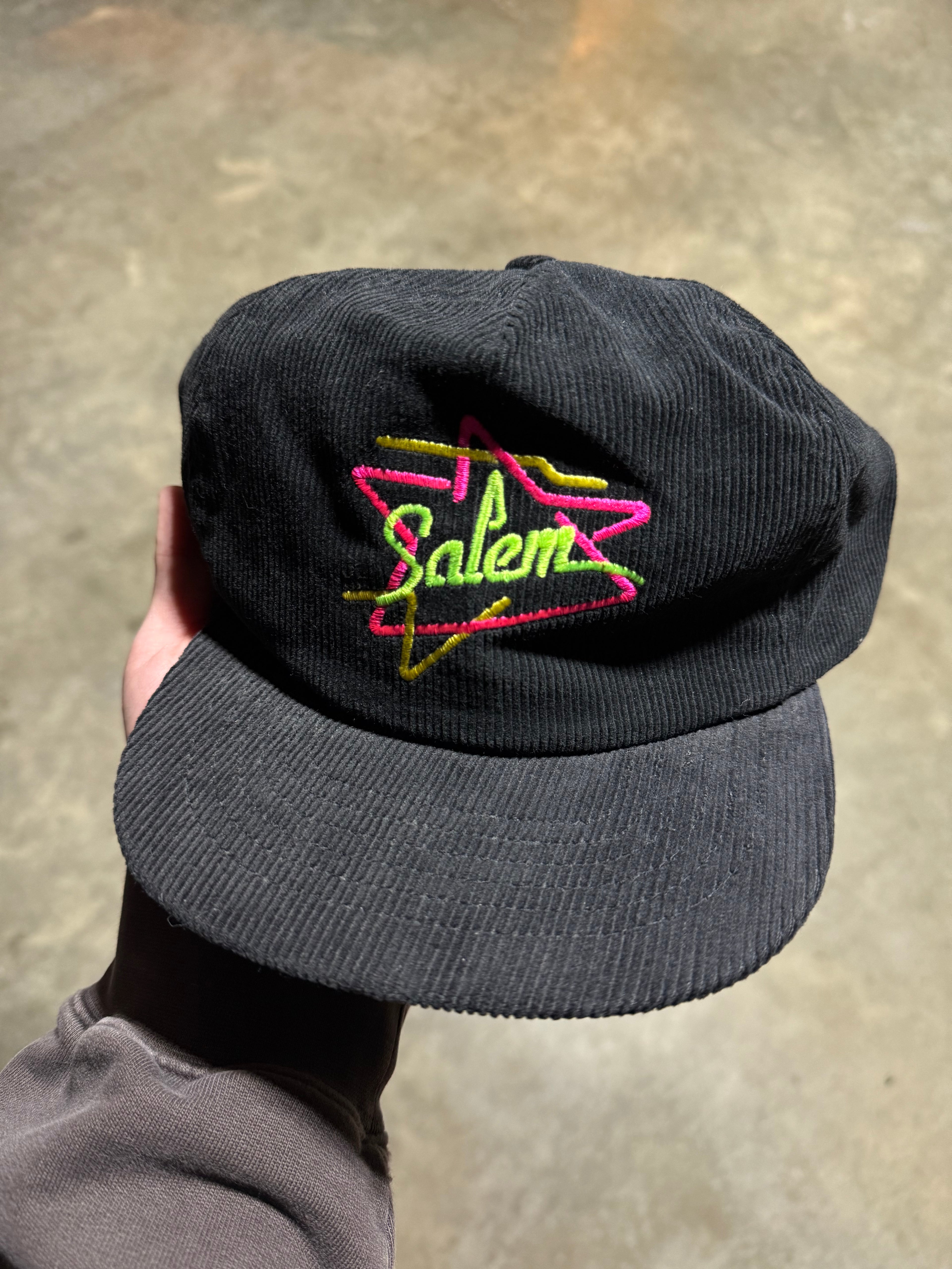 Vintage Corduroy Salem Cigs Snapback Hat