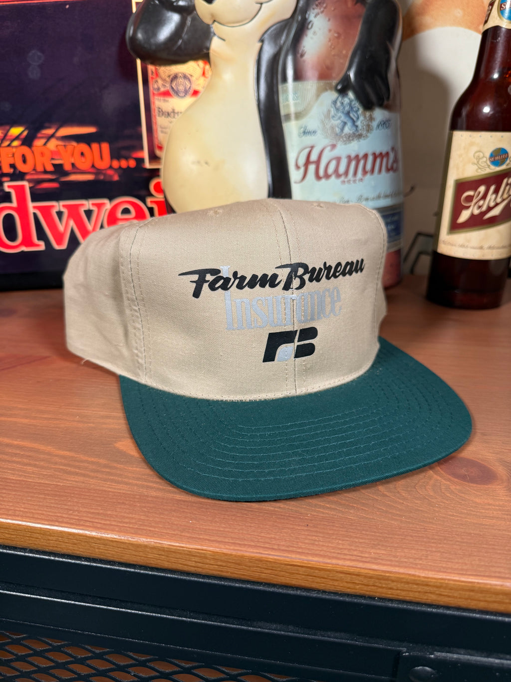 Vintage Farm Bureau Insurance Snapback Hat