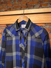 Load image into Gallery viewer, Vintage Kenny Rogers Blue Pearl Snap Western Shirt (WM)
