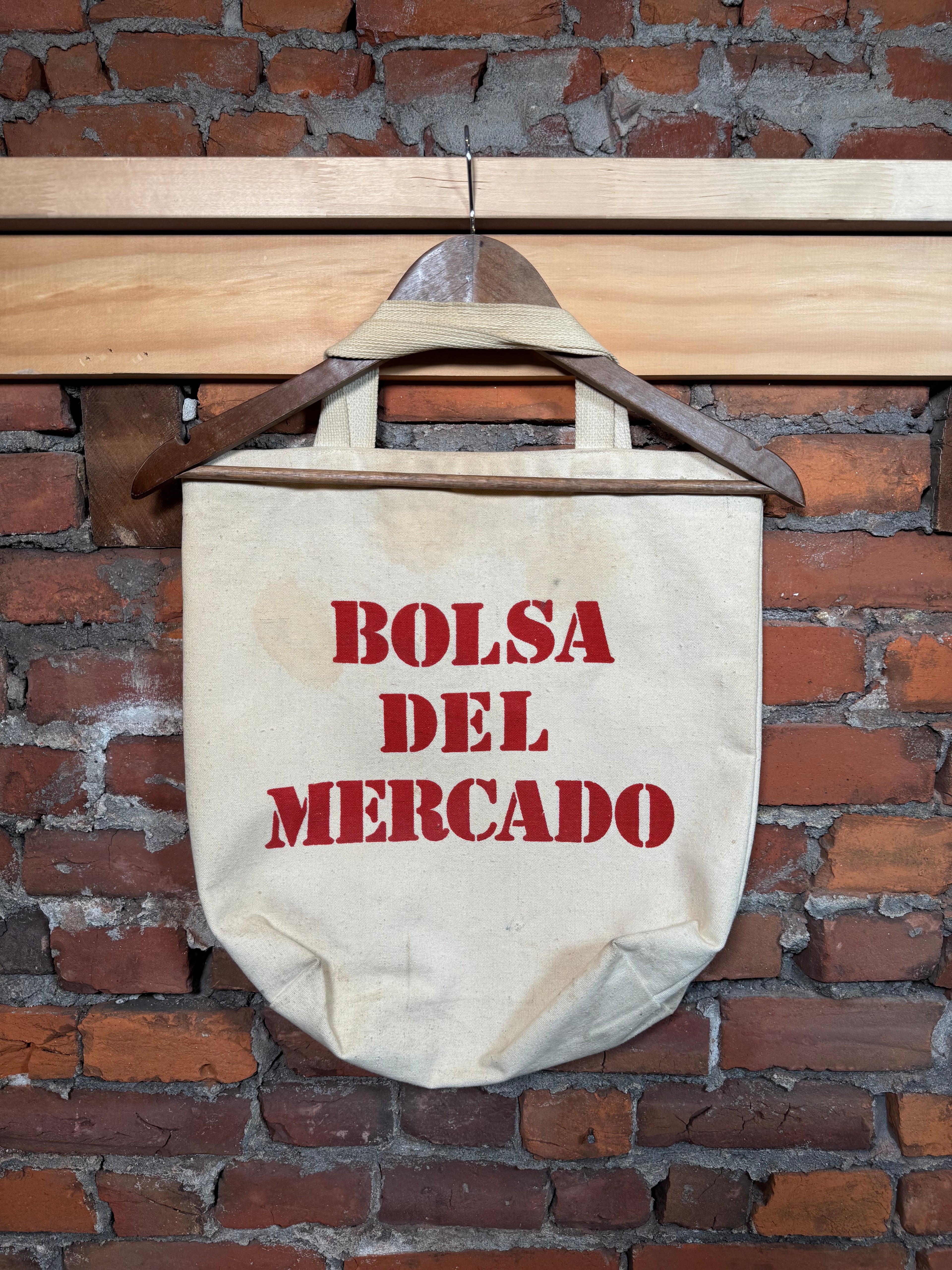 Vintage Bolsa Del Mercado Tote Bag