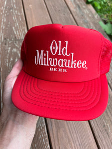 Vintage Old Milwaukee Beer Trucker Hat