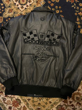 Load image into Gallery viewer, Vintage Black Out Leather Dale Earnhardt Jacket By Jeff Hamilton (XL)
