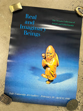 Load image into Gallery viewer, Vintage 1980 Real and Imaginary Beings Yale Art Gallery Poster (20x27inch)
