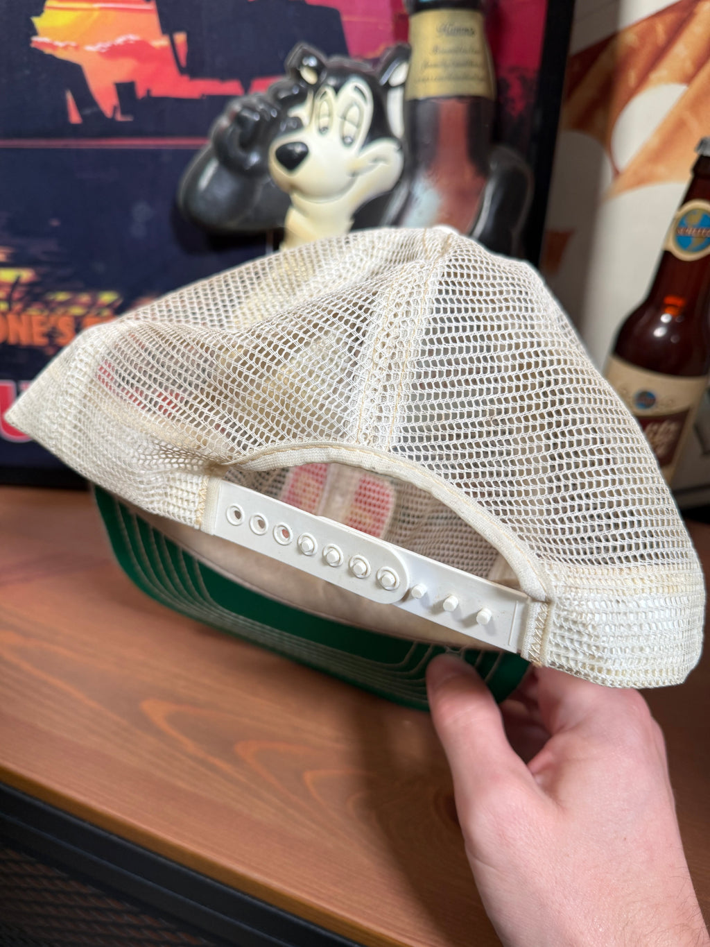 Vintage Distressed 7up Mesh Trucker Hat
