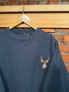 Vintage Embroidered Deer Crewneck (2XL)