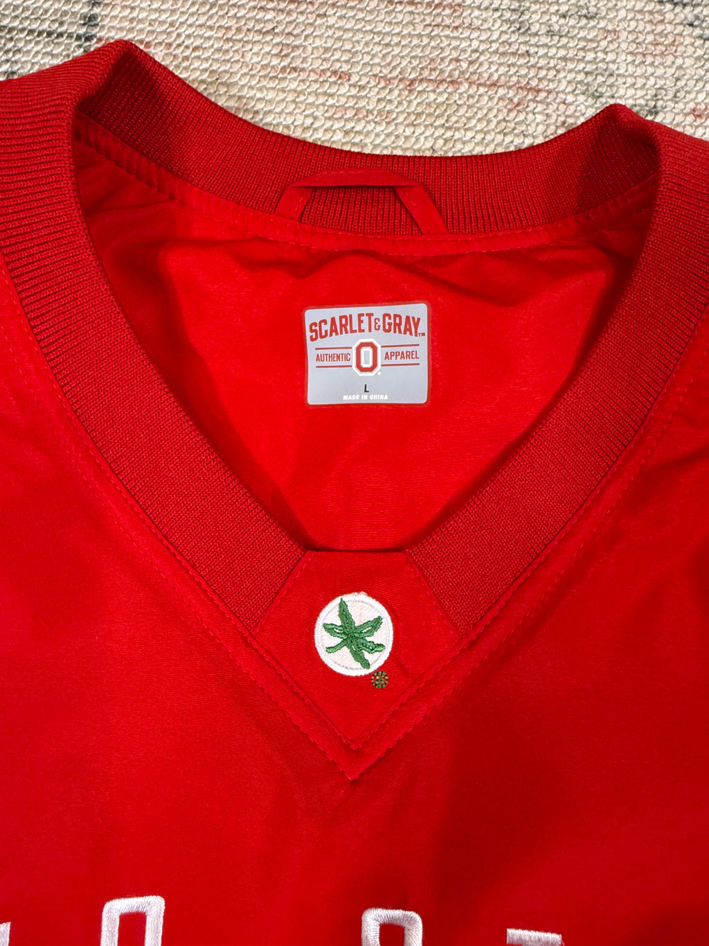Ohio State Buckeyes Red Windbreaker (L)