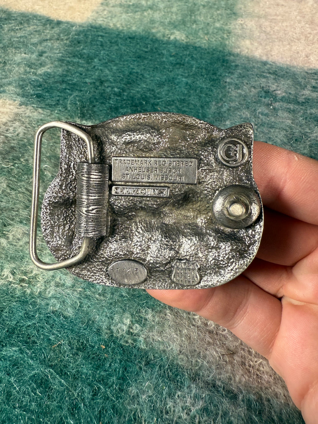 Vintage Budweiser “The King of Beers” Belt Buckle