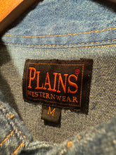 Load image into Gallery viewer, Vintage Plains Pearl Snap Denim Shirt (M)
