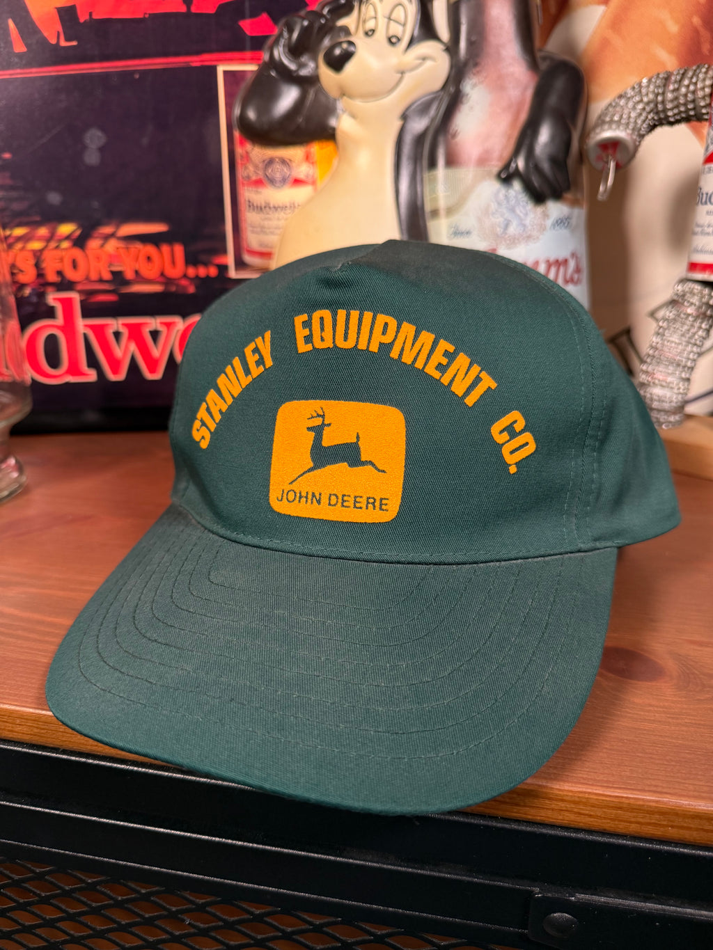 Vintage John Deere Stanley Equipment Co Snapback Hat