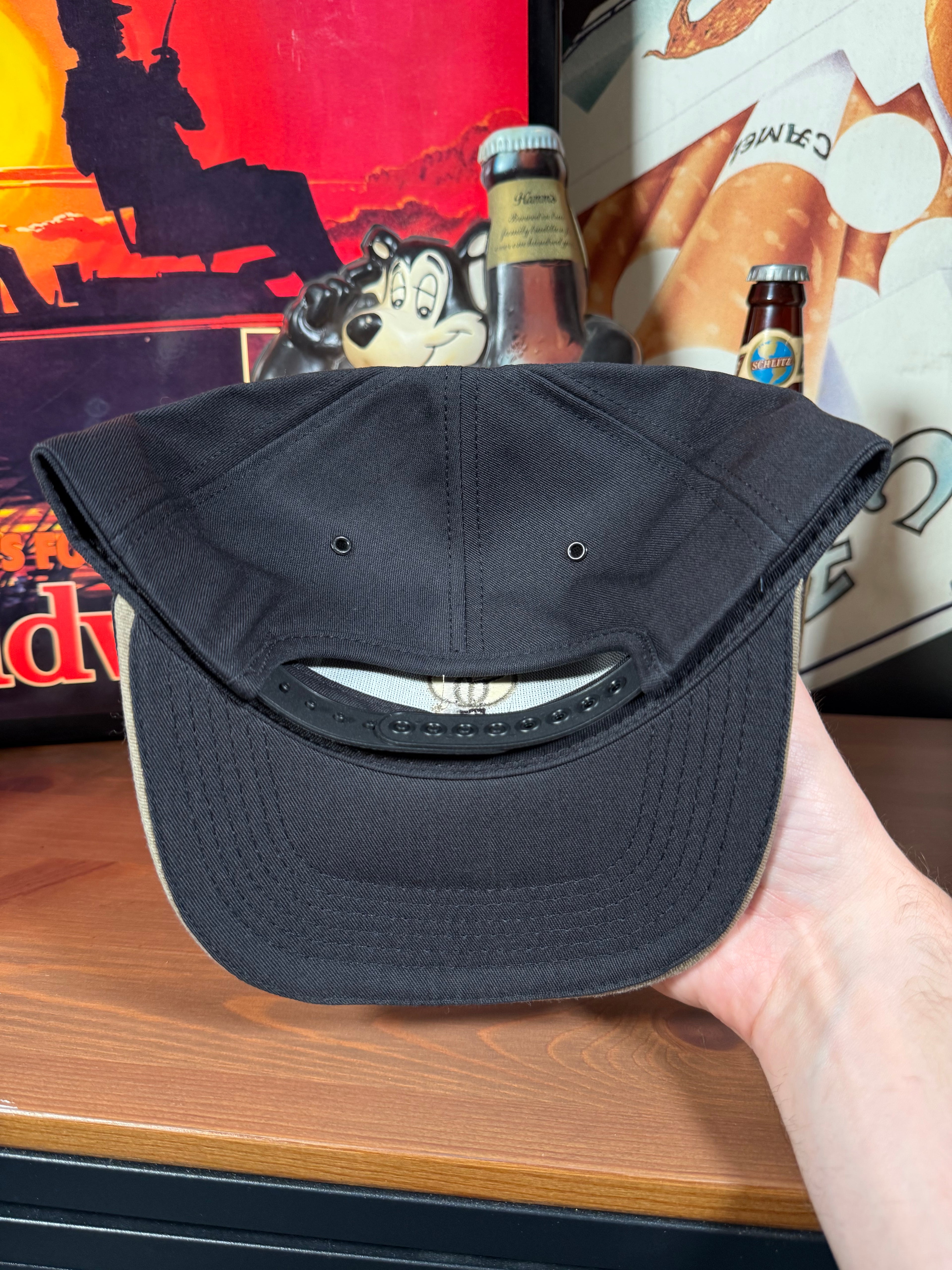 Vintage Golden Harvest Seed Black Snapback Hat