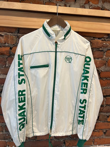 Vintage Quaker State Racing White Windbreaker(L)