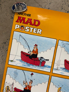 Vintage 1977 Mad Magazine Fishing Poster (21x32)