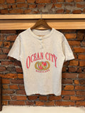 Vintage Early 90s Ocean City Maryland Button Tee (S)