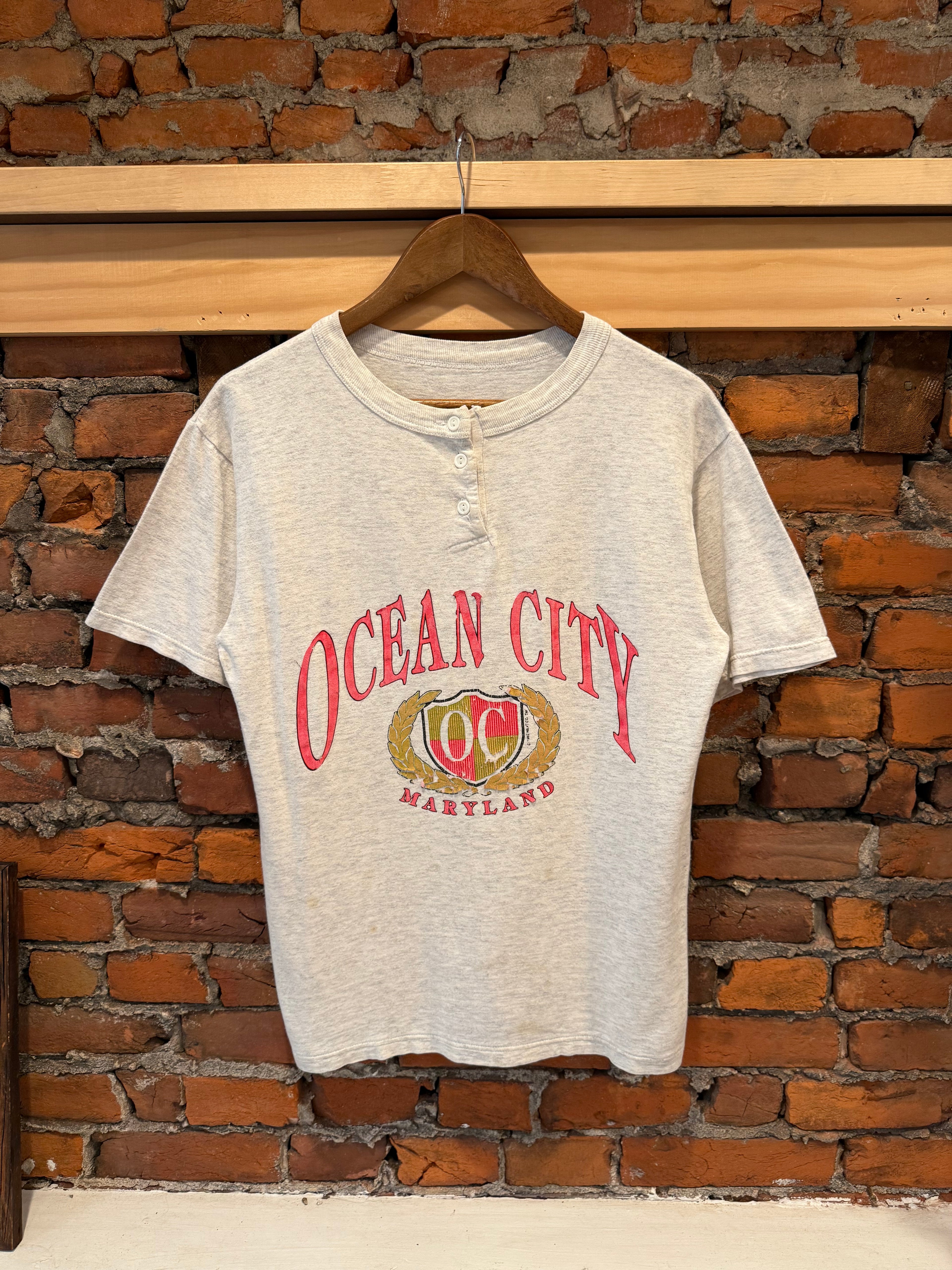 Vintage Early 90s Ocean City Maryland Button Tee (S)
