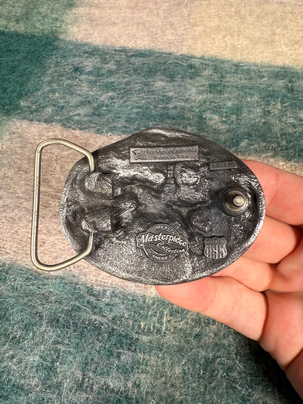 Vintage Bucking Bronco Cowboy Belt Buckle