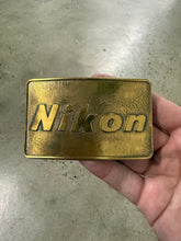 Load image into Gallery viewer, Vintage Nikon Camera Belt Buckle
