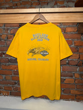 Load image into Gallery viewer, Vintage 2006 Yellow Harley Davidson Flame Pocket Tee (XL)
