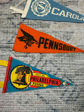 Load image into Gallery viewer, Lot of 3 Vintage Pennants - Carolina, Pennsbury and Philadelphia
