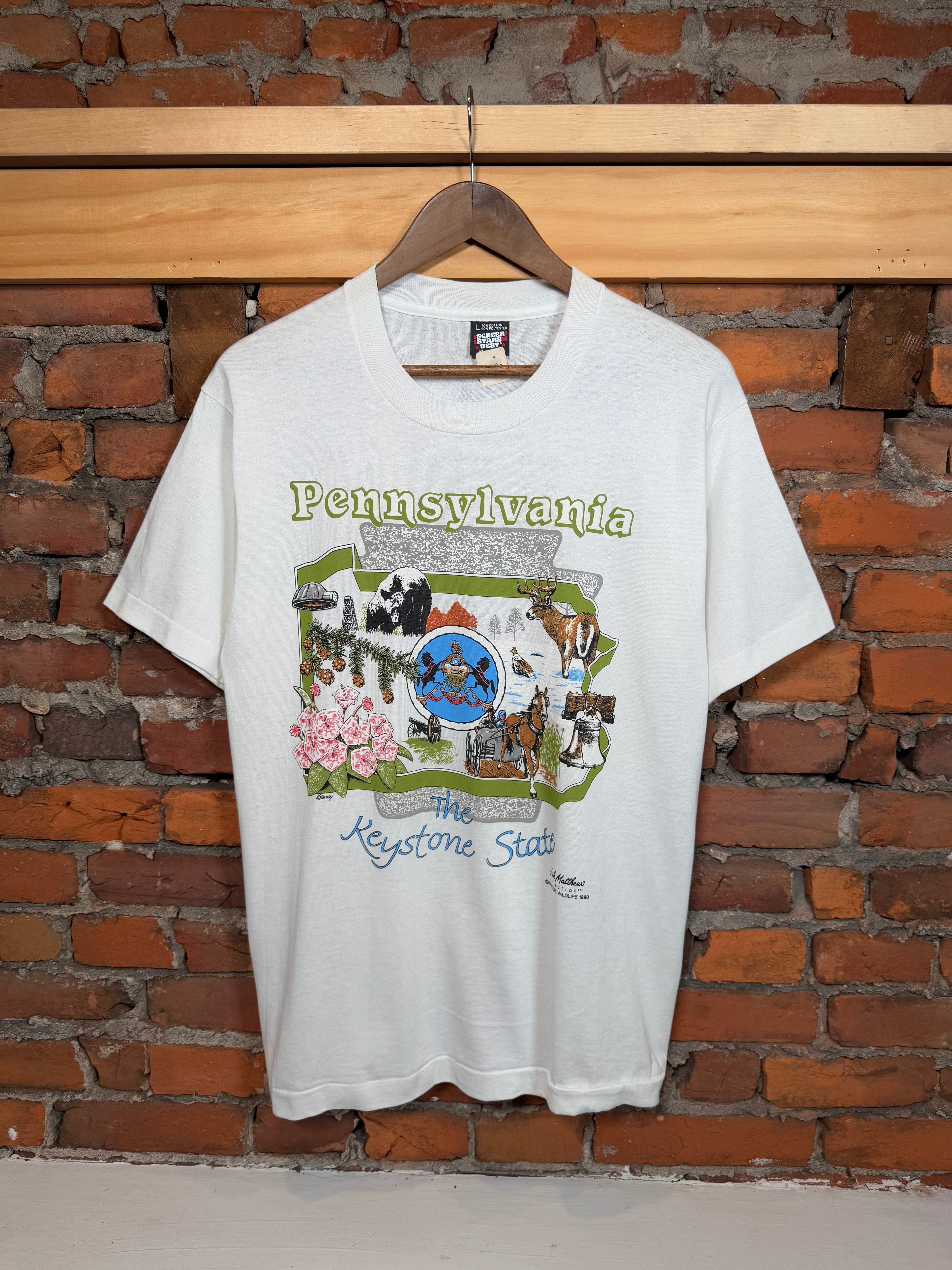 Vintage Pennsylvania The Keystone State Shirt (L)