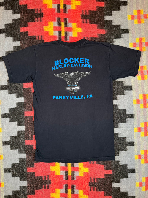 Harley Davidson American Flag Pennsylvania T-Shirt (L)