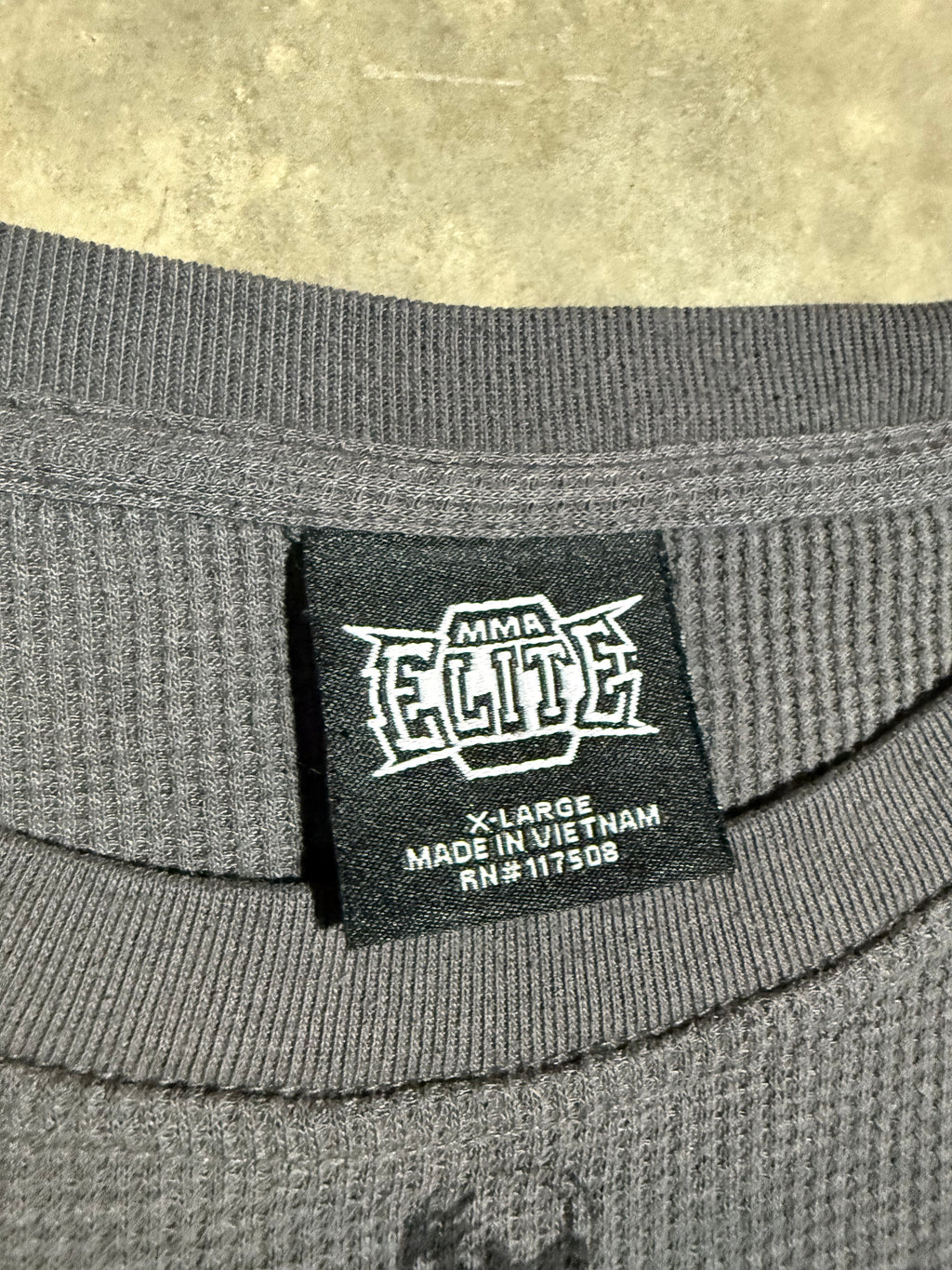 2000s Elite MMA Skull Thermal Longsleeve (XL)