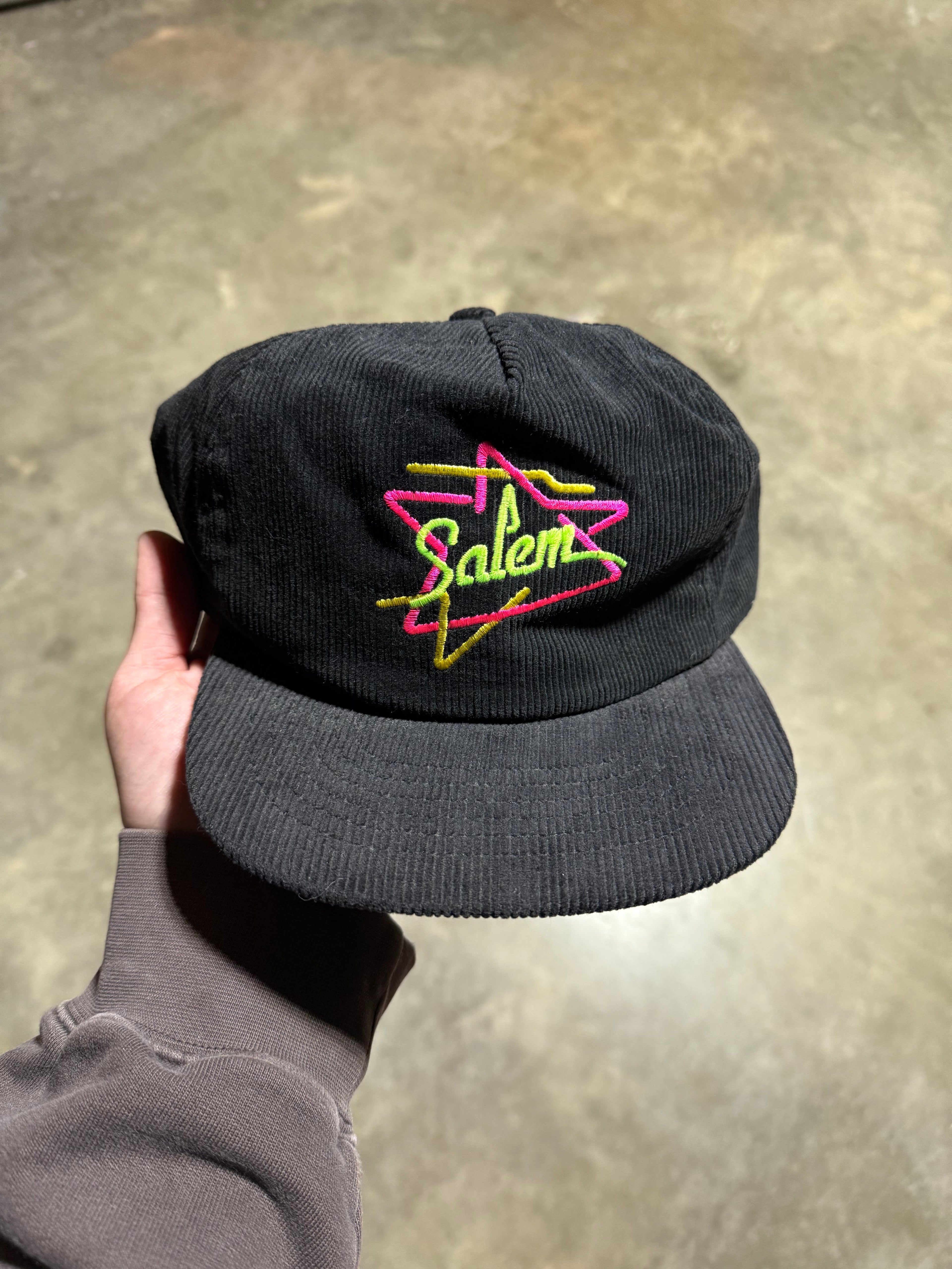 Vintage Corduroy Salem Cigs Snapback Hat