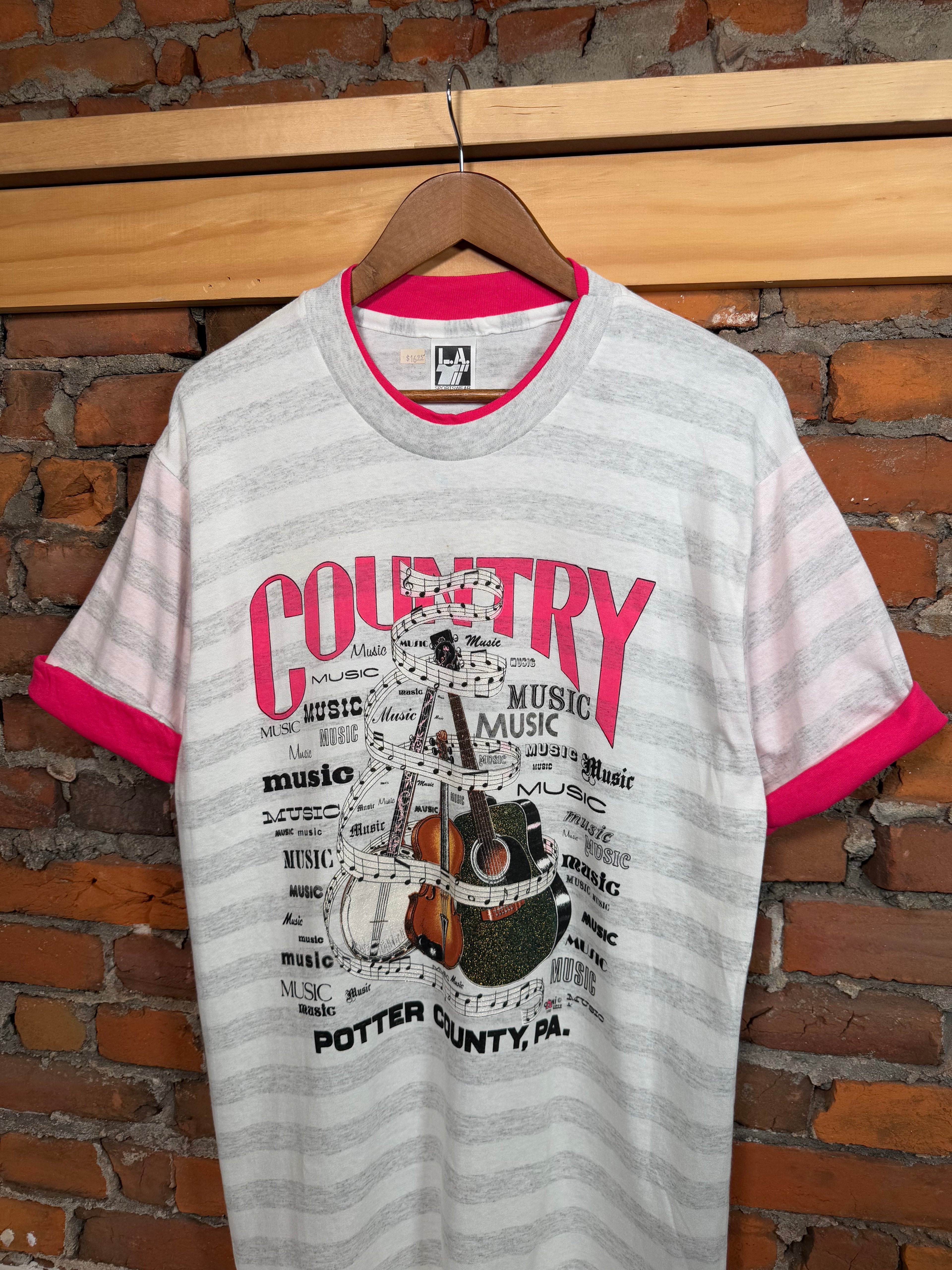 Vintage 1993 Country Music Double Layer Tee (L)
