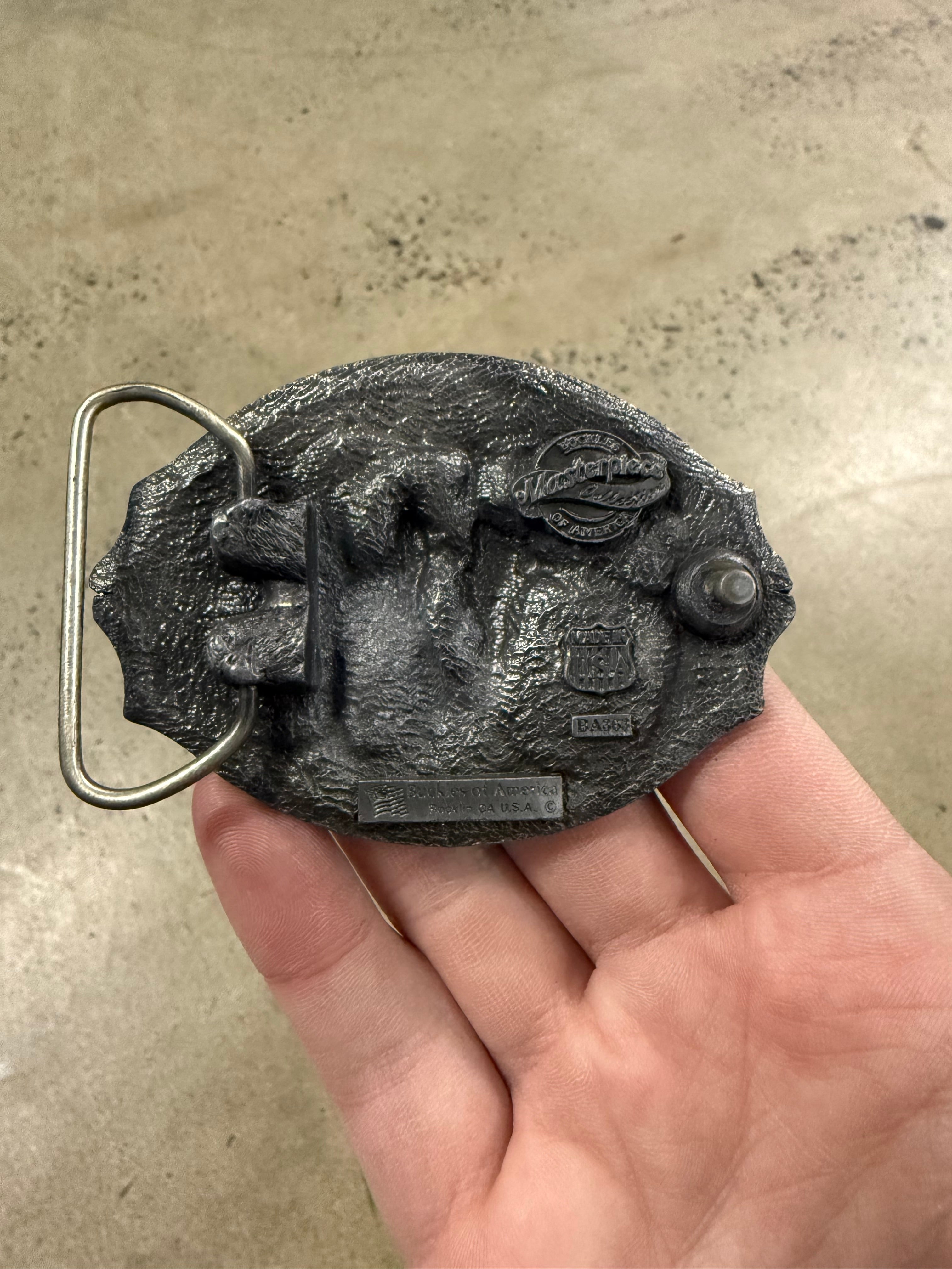 Vintage Line Dancing Belt Buckle