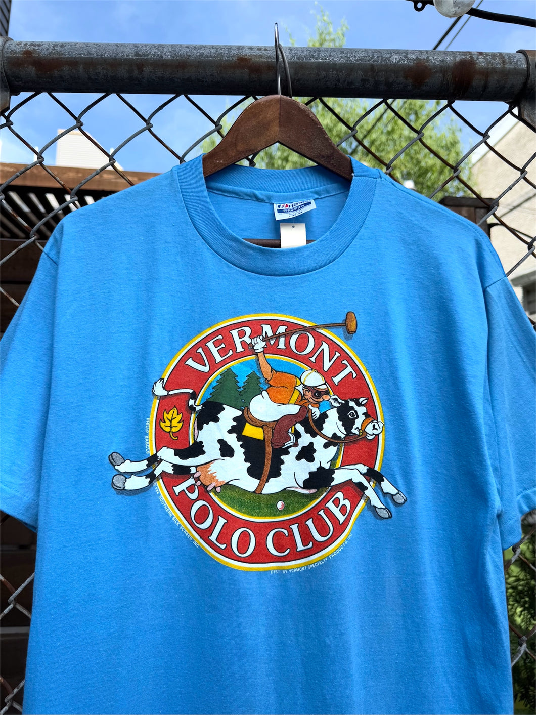 Vintage 1986 Vermont Polo Club Cow Tee (M/L)