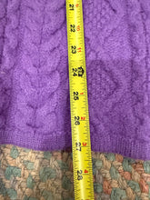 Load image into Gallery viewer, Vintage Purple Merino Wool Knit Sweater (WXL)
