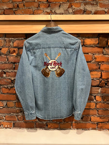 Vintage Hard Rock Cafe Embroidered Jean Shirt (WL)