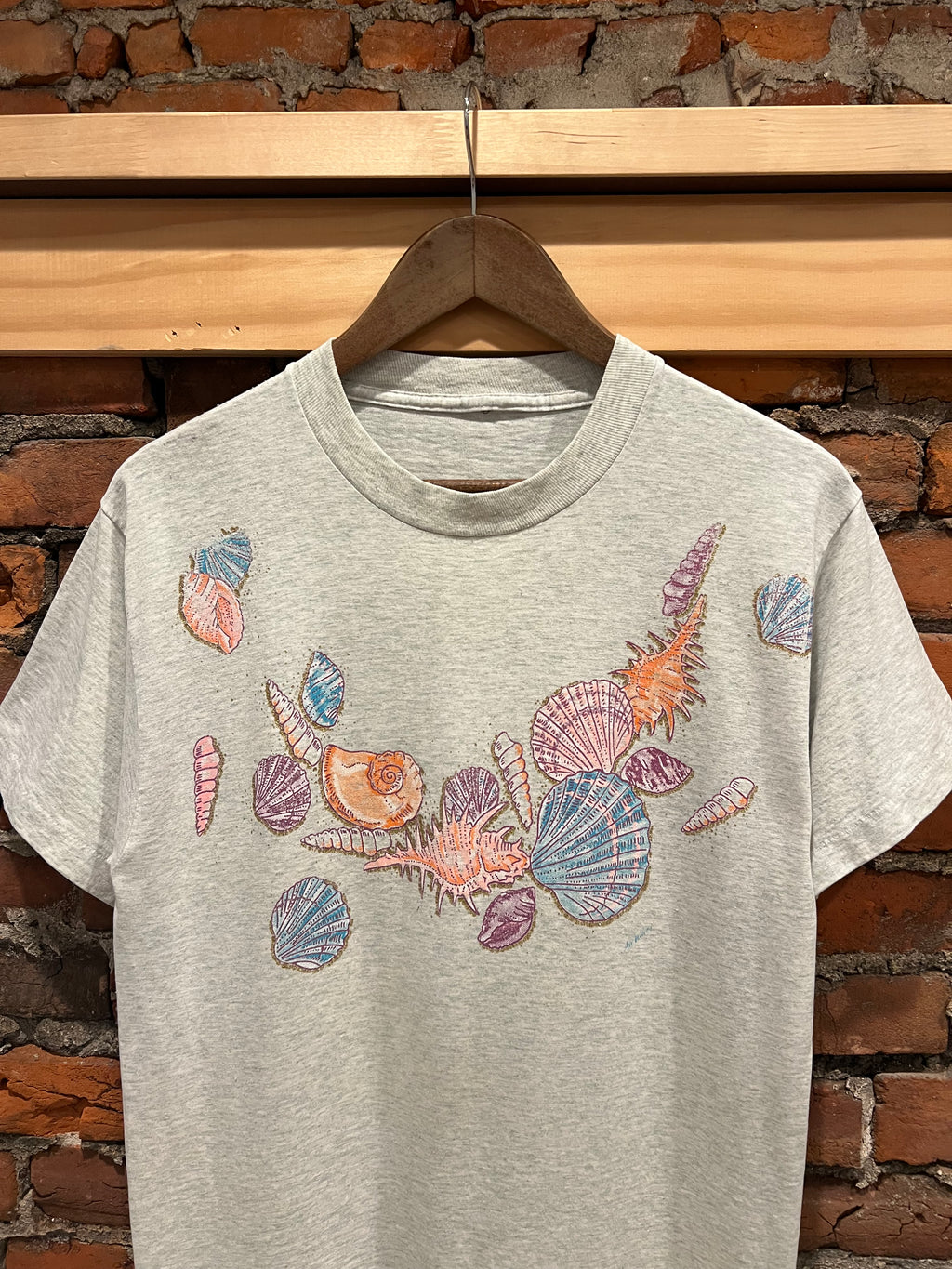 Vintage 90s Sea Shell Tee (M)