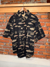 Load image into Gallery viewer, Outdoor Life All Over Fish Button Down Shirt (L)
