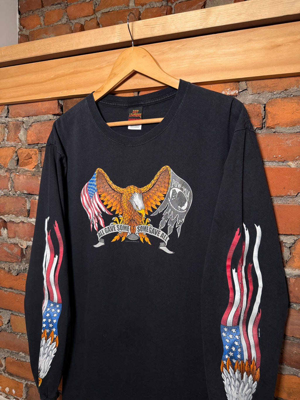 Vintage Pitbull Leather Leather Company Longsleeve Biker Shirt (L)